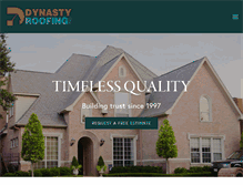 Tablet Screenshot of dynastyroofing.com